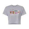 Juniors' "Coffee Is Love" Cropped Tee -Cotton Sales Store 6030187
