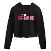 Juniors' Peanuts Snoopy "Be Mine" Cropped Graphic Hoodie -Cotton Sales Store 6030366