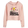 Juniors' Peanuts Woodstock "Groovy Feeling" Cropped Graphic Hoodie -Cotton Sales Store 6030379