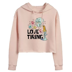 Juniors' SpongeBob Love Is Tiring Cropped Hoodie