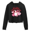 Juniors' SpongeBob Patrick "Be My Valentine" Cropped Hoodie -Cotton Sales Store 6030437