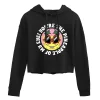Juniors' SpongeBob "My Eye" Cropped Graphic Hoodie -Cotton Sales Store 6030439