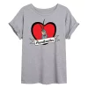 Juniors' SpongeBob Plankton "Heartbreaker" Oversized Graphic Tee -Cotton Sales Store 6030703
