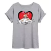 Juniors' SpongeBob Sandy "Heartbreaker" Oversized Graphic Tee -Cotton Sales Store 6030704