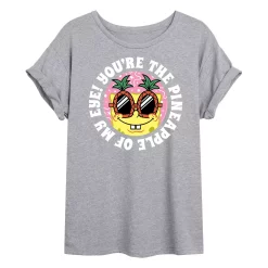 Juniors' SpongeBob Pineapple Of My Eye Flowy Tee