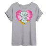Juniors' SpongeBob Handsome Squidward Flowy Tee -Cotton Sales Store 6030712