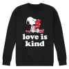 Men's Peanuts Love Is Kind Sweatshirt -Cotton Sales Store 6032324