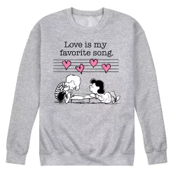 Men's Peanuts Lucy Piano Sweatshirt
