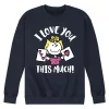 Men's Peanuts Love You This Much Sweatshirt -Cotton Sales Store 6032337 Navy