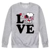 Men's Peanuts Love Snoopy Sweatshirt