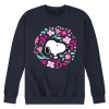 Men's Peanuts Floral Circle Sweatshirt -Cotton Sales Store 6032344 Navy