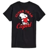 Men's Peanuts Cuter Than Cupid Tee -Cotton Sales Store 6032400 Black