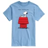 Men's Peanuts Dear Valentine Snoopy Tee -Cotton Sales Store 6032401 Blue