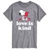 Big & Tall Peanuts Love Is Kind Tee