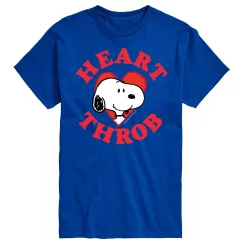 Big & Tall Peanuts Heartthrob Tee -Cotton Sales Store 6032833 Blue
