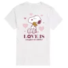 Big & Tall Peanuts Snuggles Cuddles Tee -Cotton Sales Store 6032840