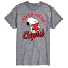 Big & Tall Peanuts Cuter Than Cupid Tee -Cotton Sales Store 6032845 Gray