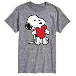 Big & Tall Peanuts Hugging Heart Tee