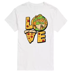 Big & Tall Teenage Mutant Ninja Turtles Love Tee -Cotton Sales Store 6032891 White