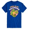 Big & Tall Teenage Mutant Ninja Turtles Pizza My Valentine Tee -Cotton Sales Store 6032892 Blue
