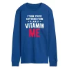Men's Lack Of Vitamin Me Long Sleeve Tee -Cotton Sales Store 6035192