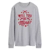 Men's Will You Be Mine Long Sleeve Tee