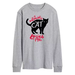 Men's At Least My Cat Loves Me Long Sleeve Tee