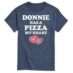 Men's TMNT Pizza My Heart Donnie Tee -Cotton Sales Store 6035271 Blue