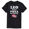 Men's TMNT Pizza My Heart Leo Tee -Cotton Sales Store 6035272 Black