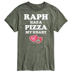 Men's TMNT Pizza My Heart Raph Tee -Cotton Sales Store 6035274 Green