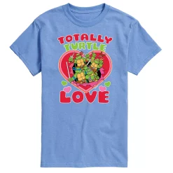 Men's TMNT Totally Turtle Love Tee -Cotton Sales Store 6035275 Blue