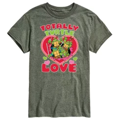 Men's TMNT Totally Turtle Love Tee -Cotton Sales Store 6035275 Green