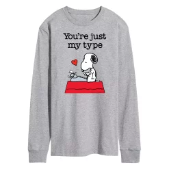 Men's Peanuts You're Just My Type Long Sleeve Tee