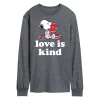 Men's Peanuts Love Is Kind Long Sleeve Tee -Cotton Sales Store 6035352