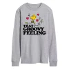 Men's Peanuts That Groovy Feeling Long Sleeve Tee -Cotton Sales Store 6035371