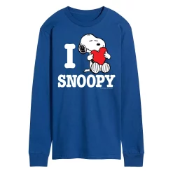 Men's Peanuts I Love Snoopy Long Sleeve Tee