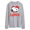 Men's Peanuts Love Snoopy Long Sleeve Tee -Cotton Sales Store 6035429