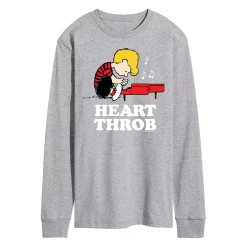 Men's Peanuts Heartthrob Long Sleeve Tee
