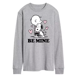 Men's Peanuts Be Mine Long Sleeve Tee