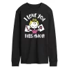 Men's Peanuts Love You This Much Long Sleeve Tee -Cotton Sales Store 6035560 Black