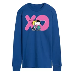 Men's Peanuts XO Kiss Long Sleeve Tee
