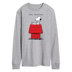 Men's Peanuts Dear Valentine Long Sleeve Tee