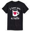 Men's Love You A Latte Tee -Cotton Sales Store 6035626 Black