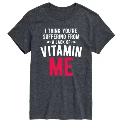 Men's Lack Of Vitamin Me Tee -Cotton Sales Store 6035627 Gray