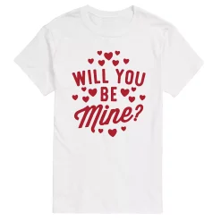 Men's Will You Be Mine Tee -Cotton Sales Store 6035628 White