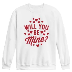 Men's Will You Be Mine Sweatshirt -Cotton Sales Store 6035687 White