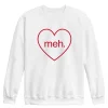 Men's Meh Heart Sweatshirt -Cotton Sales Store 6035694 White