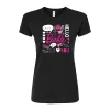 Juniors' Barbie Word Grid Fitted Graphic Tee -Cotton Sales Store 6108356 Black