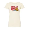Juniors' Garfield "Love At First Bite" Valentine's Fitted Graphic Tee -Cotton Sales Store 6108391