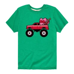 Boys 8-20 Valentines Day Truck Tee